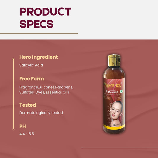 PURGENCE Salicylic Acid Face Wash