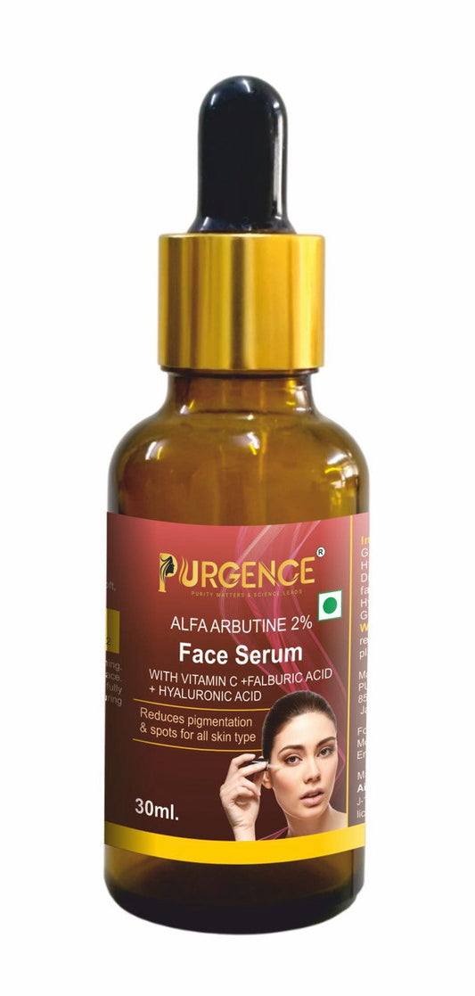 PURGENCE Vitamin C & 2% Alpha Arbutin Brightening Face Serum