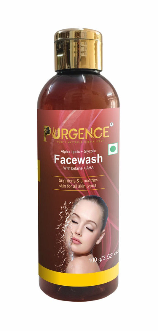 PURGENCE AHA + Glycolic Brightening Face Wash | 100 ml